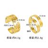 Anillo abierto auspicioso Vietnam Shajin para revertir la buena suerte, aleación de cobre durante mucho tiempo, no se desvanece, fabricantes de joyas de anillos al por mayor