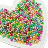4mm Alto Brilho Não Poroso Pérola Imitação Acessórios para Roupas Acessórios DIY Contas Soltas Coloridas Bolhas Contas Atacado