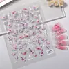 Adesivo de Unha Borboleta Bordado em Aquarela 5D Em relevo Estéreo Borboleta Exquisita Adesivo DIY para Nail Art Joia Estilo Ca