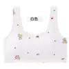 Chaleco de Tirantes Anchos Estampado para Niñas en Etapa de Desarrollo, Adecuado para Niños de Secundaria y Secundaria, Sin Aros, Copas Fijas, Ropa Interior para Niñas