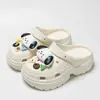 Zapatos Transpirables con Agujeros para Mujer Ropa Exterior 2024 Verano Eva Dung Sense Plataforma Sandalias de Playa Antiolor con Aumento de Altura Chanclas con Agujeros