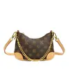 Bolso de Lujo Ligero con Forma de Cuerno Transfronterizo para Mujer, Nuevo Bolso de Hombro Cruzado Versátil con Monograma de Moda 2026, Bolso de Lúnula de Hombro Único Cruzado para Mujer