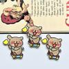 Parche Acrílico de Oso Lindo de Dibujos Animados con Línea de Perlas Coreano DIY Horquilla Broche Calcomanías para Refrigerador Accesorios