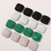 Tela Coreana de Lujo Accesible Patrón Especial de Forma Botones Cuadrados DIY Hecho a Mano Pinza Tocado Accesorios para el Cabello Accesorios para Pasadores Venta al por Mayor