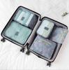 Conjunto Organizador de Viagem Estilo Coreano 6 Peças Cubos de Embalagem Mala À Prova de Poeira Impermeável Bolsa de Armazenamento de Viagem Grande Direto da Fábrica