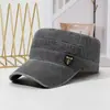Gorra de Béisbol Casual Desgastada, Estilo Vintage, Exclusivamente para Moda Europea y Americana, Gorra de Béisbol Lavada para Hombre, Exportación Transfronteriza, Visera Plana Desgastada