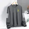 Sudadera para Hombre de 280g, Adecuada para Primavera y Otoño, Holgada y Versátil, Suéter Casual Elegante de Cuello Redondo