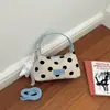 Bolso Tote de Piel con Cera de Aceite Maillard 2026 con Lazo y Etiqueta de Corazón, Gran Capacidad, Bolso de Hombro Moderno y Versátil