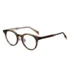 Gafas de montura plana retro hechas a mano estilo japonés para hombre y mujer 89002 montura negra de acetato imitación gafas graduadas con filtro de luz azul