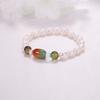 Joyería al por mayor cuentas de 7 mm puesto barroco suministro pulsera pulsera pulsera mujer perla ágata perla de agua dulce