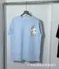 Camiseta Roja de Verano de Manga Corta con Logo Blanco de Casablanca, Marca de Moda Tendencia, Cuello Redondo, Estampado Minimalista, Redondo, Niche Casa