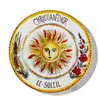 Plato retro de cerámica estilo europeo de 8 pulgadas hotel restaurante occidental plato para bistec de porcelana ósea 4 redondos caja de regalo embalaje de regalo