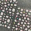 Lindos Pegatinas de Arte para Uñas de Dibujos Animados Gato Kt Repujadas Hellokitty Hello Kitty Manual DIY Pegatinas Decorativas para Uñas Ccd