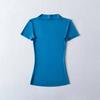 Camiseta Sexy Elástica Ajustada de Manga Corta Estilo Americano Puro Deseo Nicho Verano Cuello en V Profundo Ligera Cintura de Avispa Color Sólido Top