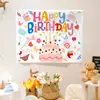 Tela Colgante de Fondo para Fiesta de Cumpleaños Estilo Coreano Ins para Fiesta Infantil, Celebración de los 100 Días, Tela Decorativa, Tela de Pared para Sesiones de Fotos en la Sala de Estar