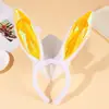 Diadema Popular Transfronteriza de Orejas de Conejo de Peluche para Pascua, Diadema para el Cabello, Fiesta, Discoteca, con Soporte de Alambre, Flexible
