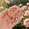 Pulseira Princesa Fofa Cor de Doce para Melhores Amigas, Pulseiras de Contas para Crianças, Doce e Sofisticada, Bijuterias Versáteis para Barracas