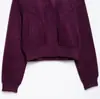 Chaqueta de efecto gamuza estilo europeo y americano con cuello alto, nueva moda de otoño, corte holgado, adelgazante, chaqueta corta casual