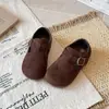 Nuevos Zapatos Birkenstock para Niños Primavera/Otoño 2026 Unisex Retro Suela Suave Zapatos Individuales Bebé Piel Mate Zapatos de Piel sin Cordones
