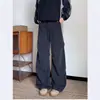 Jeans Lavados con Efecto Desgastado Estilo Retro Americano para Hombres y Mujeres, Nuevos de Corte Holgado Casual Versátil con Pliegues Jeans Rectos para Parejas