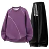 [M-8XL] Traje Deportivo Casual Tallas Grandes Otoño 2026 Sudadera Versátil para Hombre Conjunto Casual de Dos Piezas de Moda para Hombre
