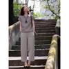 Un Conjunto Completo de Trajes de Dos Piezas de Manga Corta Chic, Elegantes, a la Moda y Casuales para Mujer en Verano