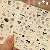 Mini12 Pegatinas Decorativas de Concha en Relieve Estuche Protector Duro para Cámara Polaroid Pegatinas Lindas de Gatito y Margarita