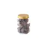 Snacks Infantiles de Grado Alimenticio, Galletas, Dulces, Dátiles Rojos, Frasco de Plástico Transparente, PET-280ml Botella Hexagonal de Diámetro Grande