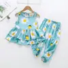 Novo conjunto de saia dupla de algodão + calça para meninas, terno infantil de algodão artificial, atacado