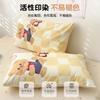 Conjunto de cama de algodão com desenho animado, quatro peças, 100 algodão, 2025, nova capa de edredom, lençol, conjunto de três peças, dormitório, capa de edredom simples, 4