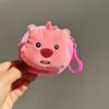 Nova Bolsa de Moedas Capivara Série Cor Macaron Redonda Estudante Bolsa para Moedas Fones de Ouvido