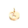 Accesorios de joyería de acero de titanio pulido diy alas de palma huecas candado de llave símbolo de sol estrella brújula colgante