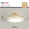 Lámpara de dormitorio principal nórdica moderna minimalista corona led lámpara de sala de estudio personalizada creativa de cristal cálida romántica lámpara de habitación
