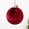 Adornos de bola de Navidad envueltos en terciopelo multicolor 6/8CM Decoración navideña bolas de Navidad de plástico decoraciones para árbol de Navidad