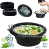 Lavabo Plegable de Silicona para Compresa de Hielo Tazón de Hielo Facial para Compresa de Hielo Contenedor de Belleza con Compresa de Hielo Baño de Hielo Facial Cubitera