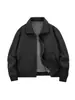 Chaqueta de Trabajo Retro para Hombre Primavera Otoño Nuevo Holgado Casual Tendencia Versátil Cardigan con Solapa Top