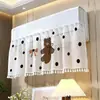 Cortina bloqueadora de viento para aire acondicionado de dibujos animados minimalista, no requiere instalación, para unidades de gabinete y de pared, previene el flujo de aire directo, cortina a prueba de polvo y viento