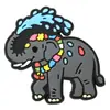 Amuletos de zapato de goma suave de PVC para el Festival Songkran tailandés, Accesorios para zuecos del Festival de Salpicaduras de Agua, Hebillas de zapato, Accesorios decorativos DIY para bolsa de playa