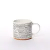 Caneca de Água Cerâmica Estilo Ins de Aparência Sofisticada, Copo Empilhável para Café, Caneca de Leite, Caneca Doméstica de Grande Capacidade, Pintada à Mão