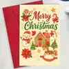 Temu Xiyin Amazon Cartão de Boas Festas Natalino Popular Desenho Árvore de Natal Cartão de Aniversário Cartão de Boas Festas Queima de Estoque