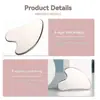 Tabla raspadora de acero inoxidable en forma de corazón, raspador facial, extractor de puntos negros, cuchillo de fascia en forma de corazón, herramienta de masaje facial y belleza