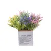 Flores de Plástico Lavanda para Casamento Flores Artificiais Transfronteiriças Fabricante Decoração de Casa Parede de Flores Parede de Plantas Flores Artificiais Estilo Ins