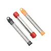 Tubo soprador de fogo de aço inoxidável para exterior, bastão soprador de fogo para churrasco de acampamento, tubo soprador de fogo retrátil para aquecimento e acendimento de fogo, soprador de ar