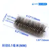 M6 aço inoxidável escova de tubo de arame limpeza de furo profundo derusting moagem 304 escova de arame de aço inoxidável