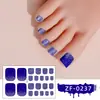 Pegatinas para Uñas y Pies Zhengxiang Transfronterizas Europeas y Americanas, Brillo de Color Sólido, Pegatinas de Uñas de Lujo Ligero, Pegatinas de Dedos de Pie de Cobertura Completa, Lote Mixto, Iridiscente