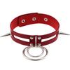 Pp Desejo Puro Borboleta Vermelha Nicho Gótico Colar Ins Studded Aço Inoxidável Bondage Gargantilha Gola