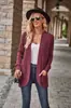 2025 Aliexpress Moda Cruzada Europeia e Americana Jaqueta Cardigan de Tricô Feminina Estilo Quente