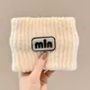 Faixa de Cabeça Esportiva de Tricô para Outono e Inverno com Bordas Largas, Faixa de Cabelo Especial para Lavar o Rosto, Elástico para Rabo de Cavalo, Acessório de Cabelo Lindo para Menina