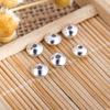 Accesorios de joyería DIY S925 plata pura para joyería cuentas de plata cuentas de platillo volador color oro real ábaco cuentas planas colgante