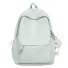 Mochila Simples Leve de Cor Sólida Novo Estilo para Estudantes Universitários, Mochila de Grande Capacidade para Estudantes do Ensino Médio, Bolsa Escolar, Mochila de Viagem
